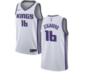 Men's Nike Sacramento Kings #16 Peja Stojakovic Swingman White NBA Jersey - Association Edition