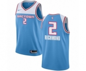 Men's Nike Sacramento Kings #2 Mitch Richmond Swingman Blue NBA Jersey - 2018-19 City Edition