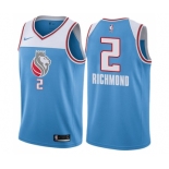 Men's Nike Sacramento Kings #2 Mitch Richmond Swingman Blue NBA Jersey - City Edition