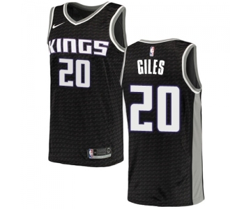 Men's Nike Sacramento Kings #20 Harry Giles Swingman Black NBA Jersey Statement Edition