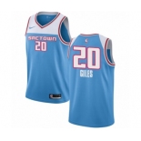 Men's Nike Sacramento Kings #20 Harry Giles Swingman Blue NBA Jersey - 2018-19 City Edition