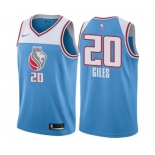 Men's Nike Sacramento Kings #20 Harry Giles Swingman Blue NBA Jersey - City Edition