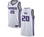 Men's Nike Sacramento Kings #20 Harry Giles Swingman White NBA Jersey - Association Edition