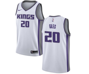 Men's Nike Sacramento Kings #20 Harry Giles Swingman White NBA Jersey - Association Edition