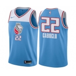 Men's Nike Sacramento Kings #22 Bruno Caboclo Authentic Blue NBA Jersey - City Edition