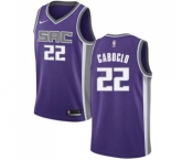 Men's Nike Sacramento Kings #22 Bruno Caboclo Authentic Purple NBA Jersey - Icon Edition