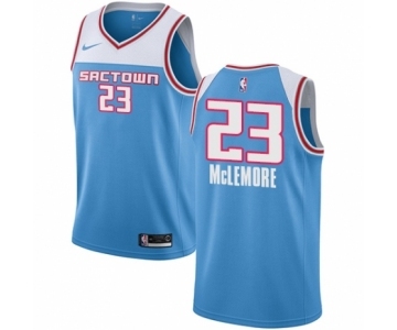 Men's Nike Sacramento Kings #23 Ben McLemore Authentic Blue NBA Jersey - 2018-19 City Edition