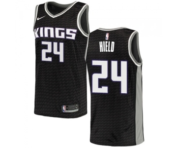 Men's Nike Sacramento Kings #24 Buddy Hield Swingman Black NBA Jersey Statement Edition