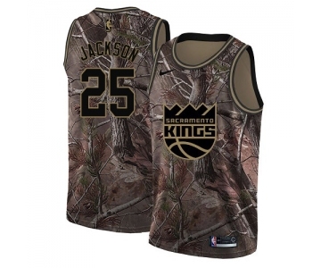 Men's Nike Sacramento Kings #25 Justin Jackson Swingman Camo Realtree Collection NBA Jersey