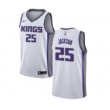 Men's Nike Sacramento Kings #25 Justin Jackson Swingman White NBA Jersey - Association Edition