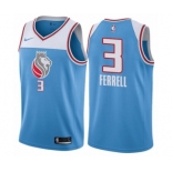 Men's Nike Sacramento Kings #3 Yogi Ferrell Authentic Blue NBA Jersey - City Edition