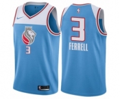 Men's Nike Sacramento Kings #3 Yogi Ferrell Authentic Blue NBA Jersey - City Edition