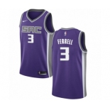 Men's Nike Sacramento Kings #3 Yogi Ferrell Authentic Purple NBA Jersey - Icon Edition