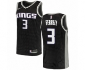 Men's Nike Sacramento Kings #3 Yogi Ferrell Swingman Black NBA Jersey Statement Edition