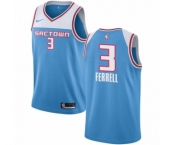 Men's Nike Sacramento Kings #3 Yogi Ferrell Swingman Blue NBA Jersey - 2018-19 City Edition