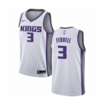 Men's Nike Sacramento Kings #3 Yogi Ferrell Swingman White NBA Jersey - Association Edition