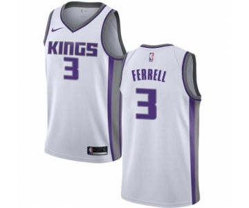 Men's Nike Sacramento Kings #3 Yogi Ferrell Swingman White NBA Jersey - Association Edition