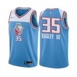 Men's Nike Sacramento Kings #35 Marvin Bagley III Authentic Blue NBA Jersey - City Edition