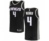 Men's Nike Sacramento Kings #4 Chris Webber Swingman Black NBA Jersey Statement Edition