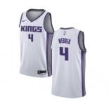 Men's Nike Sacramento Kings #4 Chris Webber Swingman White NBA Jersey - Association Edition