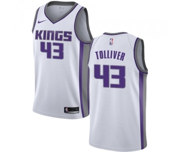 Men's Nike Sacramento Kings #43 Anthony Tolliver Swingman White NBA Jersey - Association Edition