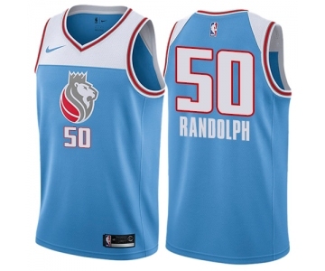 Men's Nike Sacramento Kings #50 Zach Randolph Swingman Blue NBA Jersey - City Edition