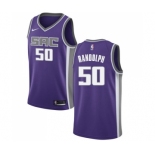 Men's Nike Sacramento Kings #50 Zach Randolph Swingman Purple Road NBA Jersey - Icon Edition