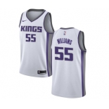 Men's Nike Sacramento Kings #55 Jason Williams Swingman White NBA Jersey - Association Edition