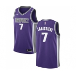 Men's Nike Sacramento Kings #7 Skal Labissiere Swingman Purple Road NBA Jersey - Icon Edition