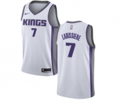 Men's Nike Sacramento Kings #7 Skal Labissiere Swingman White NBA Jersey - Association Edition