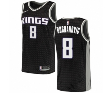 Men's Nike Sacramento Kings #8 Bogdan Bogdanovic Authentic Black NBA Jersey Statement Edition