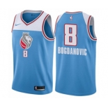 Men's Nike Sacramento Kings #8 Bogdan Bogdanovic Authentic Blue NBA Jersey - City Edition