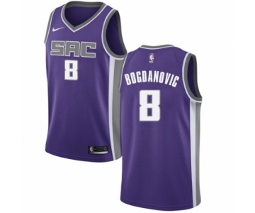 Men's Nike Sacramento Kings #8 Bogdan Bogdanovic Authentic Purple NBA Jersey - Icon Edition