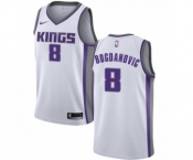 Men's Nike Sacramento Kings #8 Bogdan Bogdanovic Authentic White NBA Jersey - Association Edition