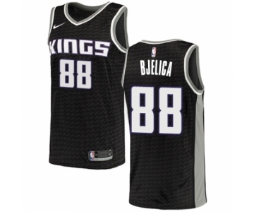 Men's Nike Sacramento Kings #88 Nemanja Bjelica Swingman Black NBA Jersey Statement Edition