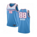 Men's Nike Sacramento Kings #88 Nemanja Bjelica Swingman Blue NBA Jersey - 2018-19 City Edition