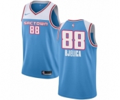 Men's Nike Sacramento Kings #88 Nemanja Bjelica Swingman Blue NBA Jersey - 2018-19 City Edition