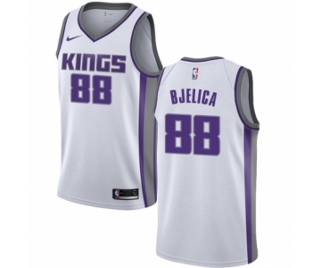 Men's Nike Sacramento Kings #88 Nemanja Bjelica Swingman White NBA Jersey - Association Edition