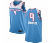 Men's Nike Sacramento Kings #9 Iman Shumpert Swingman Blue NBA Jersey - 2018-19 City Edition