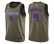 Men's Nike Sacramento Kings #9 Iman Shumpert Swingman Green Salute to Service NBA Jersey