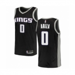 Men's Sacramento Kings #0 Trevor Ariza Authentic Black Basketball Jersey Statement Edition