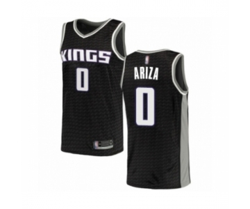 Men's Sacramento Kings #0 Trevor Ariza Authentic Black Basketball Jersey Statement Edition