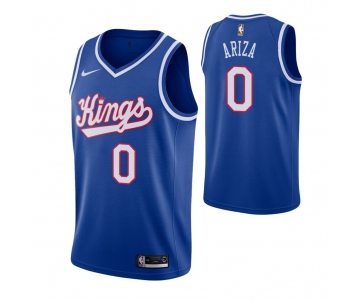 Men's Sacramento Kings #0 Trevor Ariza Blue 2019-20 Hardwood Classics Jersey