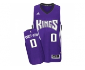 Men's Sacramento Kings #0 Willie Cauley-Stein adidas Purple Swingman Road Jersey