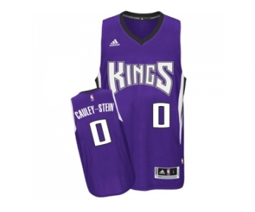 Men's Sacramento Kings #0 Willie Cauley-Stein adidas Purple Swingman Road Jersey