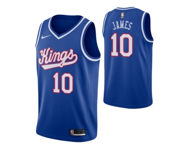 Men's Sacramento Kings #10 Justin James Blue 2019-20 Hardwood Classics Jersey