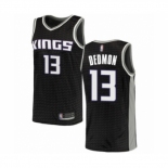 Men's Sacramento Kings #13 Dewayne Dedmon Authentic Black Basketball Jersey Statement Edition