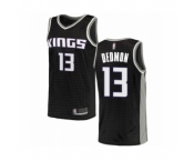 Men's Sacramento Kings #13 Dewayne Dedmon Authentic Black Basketball Jersey Statement Edition