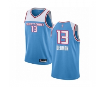 Men's Sacramento Kings #13 Dewayne Dedmon Authentic Blue Basketball Jersey 2018 -19 City Edition