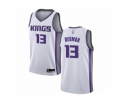 Men's Sacramento Kings #13 Dewayne Dedmon Authentic White Basketball Jersey - Association Edition